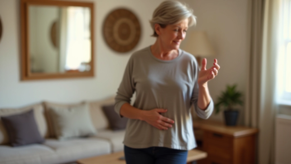 Person practicing salsa moves alone in a home studio with mirrors and music playing